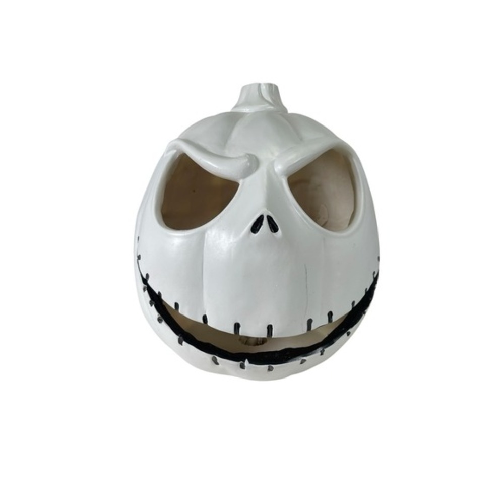 Disney Nightmare Before Christmas Jack Skellington Light Up Pumpkin Head White